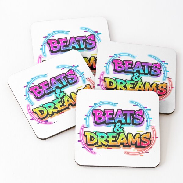 Item preview,  Beats And Dreams Neon Glitch Music Retro Graphic designed and sold by DigitalArtx-com.
