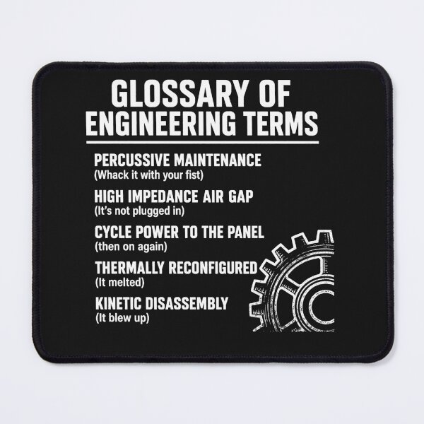 Item preview, Glossary of Engineering Terms Funny Engineer Definitions designed and sold by viectory.