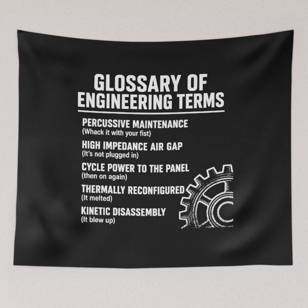 Item preview, Glossary of Engineering Terms Funny Engineer Definitions designed and sold by viectory.