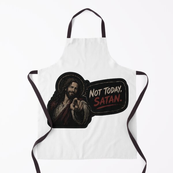 Item preview, jesus not today satan meme designed and sold by PatternFly.