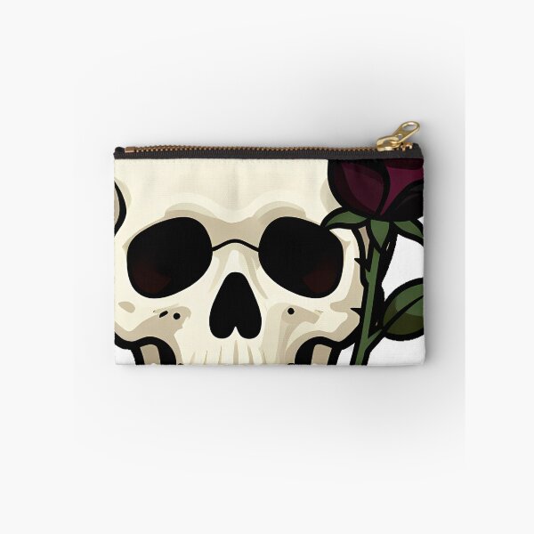 Item preview, Gothic Skull with Black Rose designed and sold by IllumeInk.