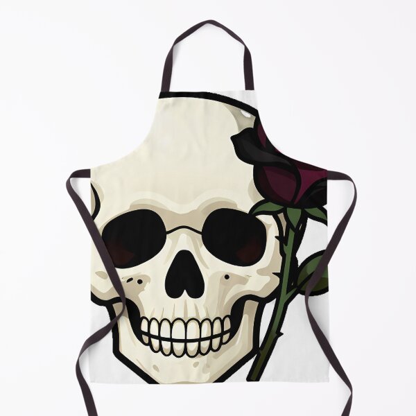 Item preview, Gothic Skull with Black Rose designed and sold by IllumeInk.