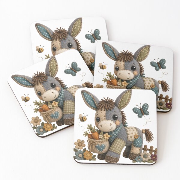 Item preview, Cute Patchwork Donkey designed and sold by M.Store.