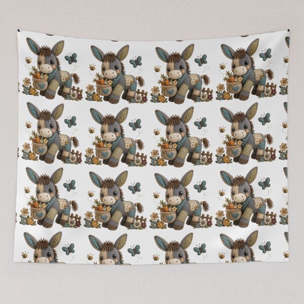 Item preview, Cute Patchwork Donkey designed and sold by M.Store.