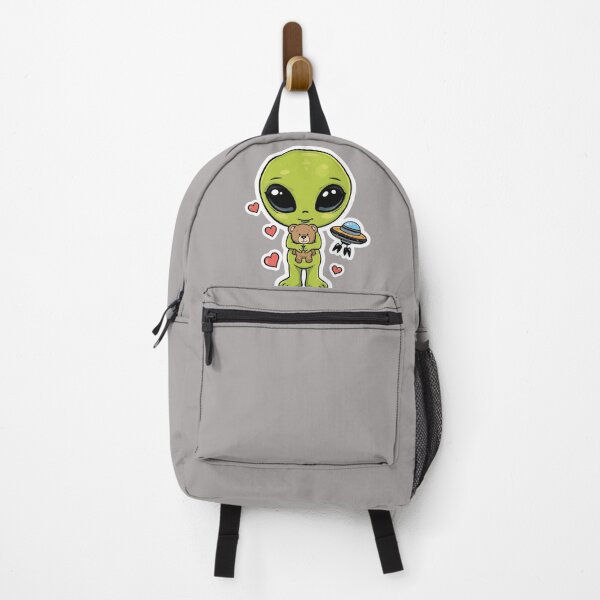 Item preview, Cute Alien Hugging Teddy Bear | Wholesome Space Cartoon designed and sold by SmokingAlien.