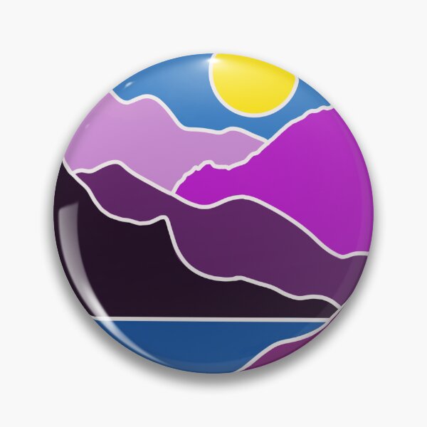 Item preview, Purple Digital Mountains Landscape With Lake  designed and sold by Sartoris Art.