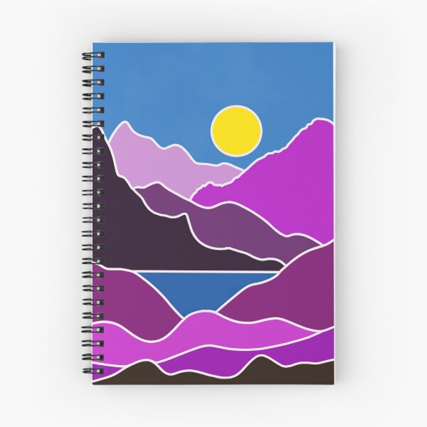 Item preview, Purple Digital Mountains Landscape With Lake  designed and sold by Sartoris Art.