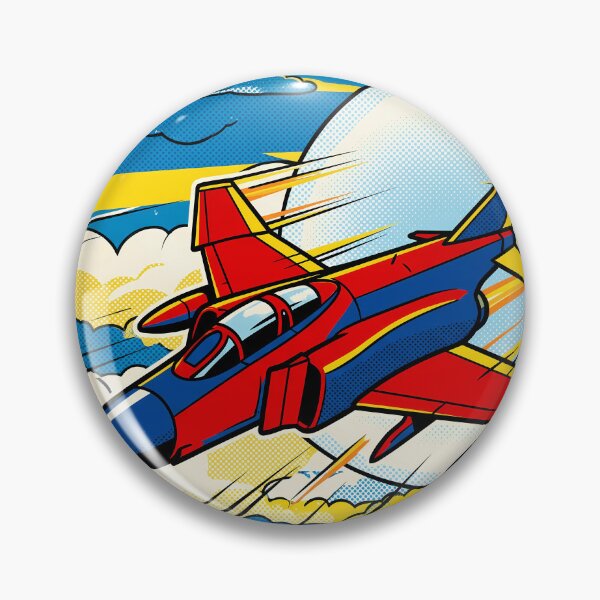 Item preview, Vintage Pop Art Jet Fighter designed and sold by Design-Illusi0n.