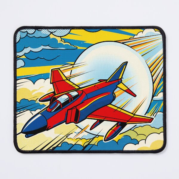 Item preview, Vintage Pop Art Jet Fighter designed and sold by Design-Illusi0n.