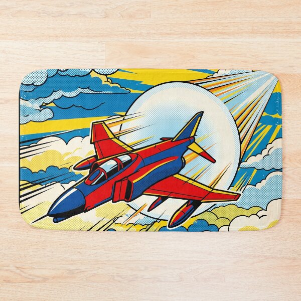 Item preview, Vintage Pop Art Jet Fighter designed and sold by Design-Illusi0n.