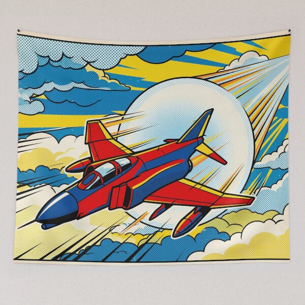 Item preview, Vintage Pop Art Jet Fighter designed and sold by Design-Illusi0n.