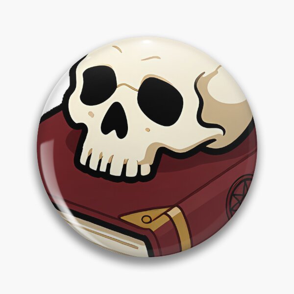 Item preview, Gothic Skull on Ancient Tome designed and sold by IllumeInk.