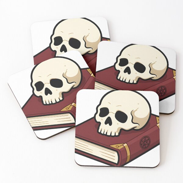 Item preview, Gothic Skull on Ancient Tome designed and sold by IllumeInk.