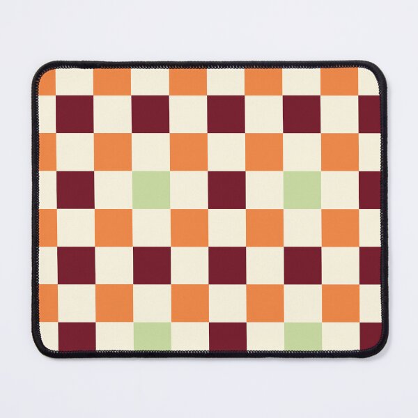 Item preview, Orange Green and Maroon Checkered Pattern designed and sold by The Innocent Ghost Project.