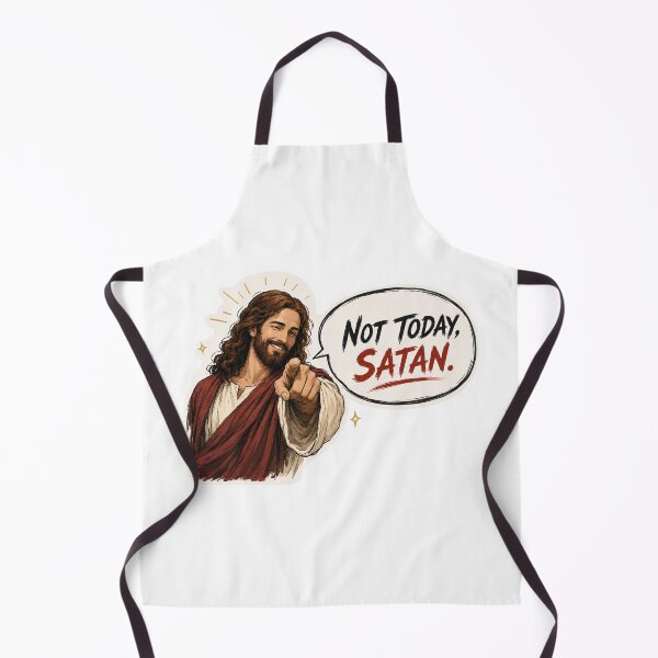 Item preview, jesus not today satan meme designed and sold by PatternFly.