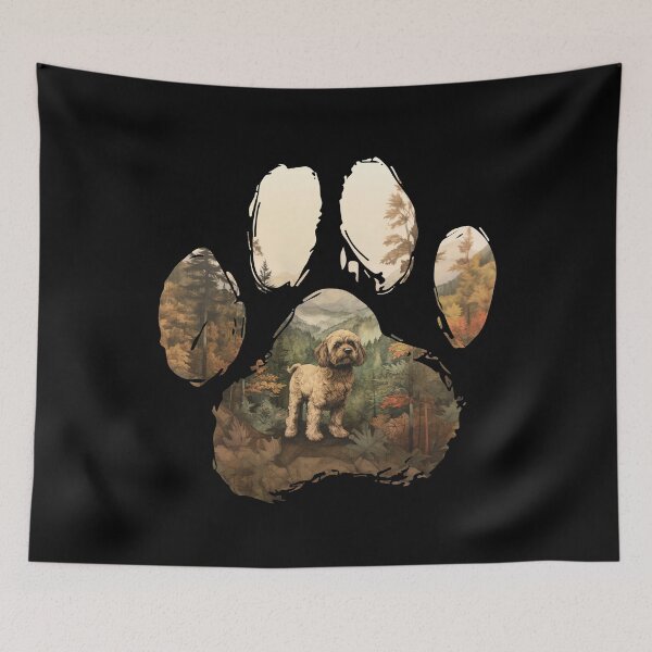 Item preview, Funny Cockapoo Paw Foggy Mountain Tree Mom Dad Kids designed and sold by rafaeltto.