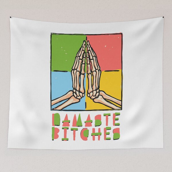 Item preview, Namaste Bitches - Praying Skeleton Yoga Instructor designed and sold by sXe-art.
