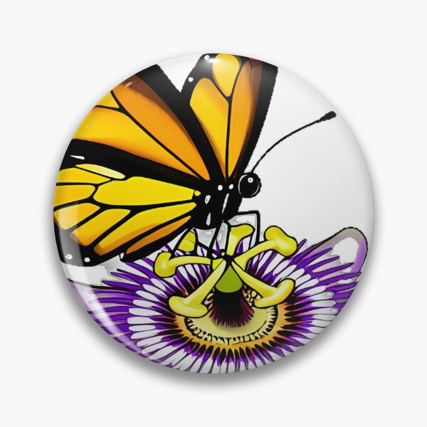 Item preview, Zebra Longwing Butterfly on Passion Flower designed and sold by pumsquare.