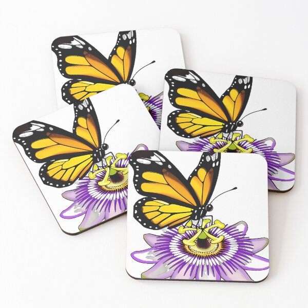 Item preview, Zebra Longwing Butterfly on Passion Flower designed and sold by pumsquare.