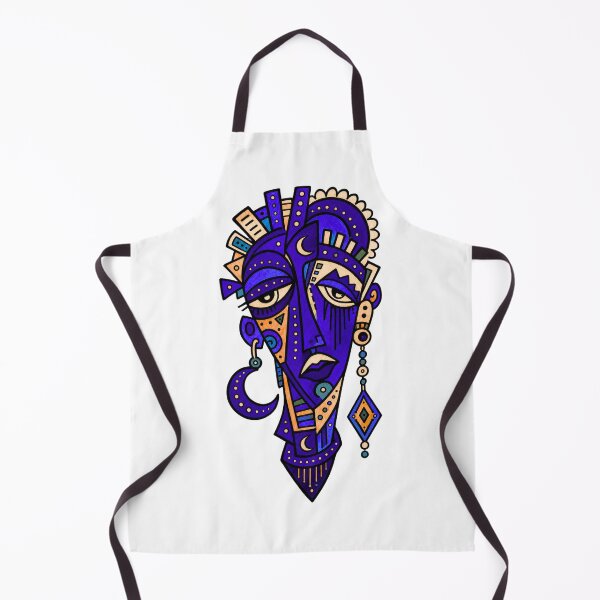Item preview, Lunar Indigo Oracle Ceremonial Mask designed and sold by MiszungART.