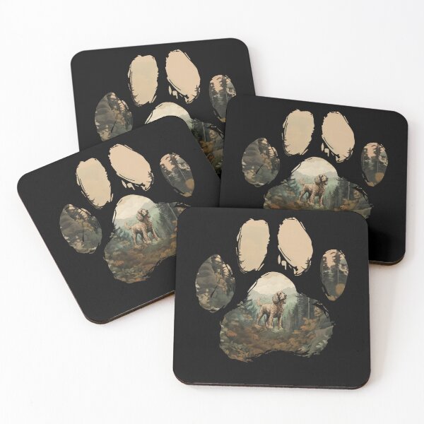Item preview, Funny Cocker Spaniel Paw Foggy Mountain Tree Mom Dad Kids designed and sold by rafaeltto.