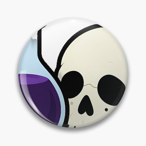 Item preview, Gothic Skull with Potion Vial designed and sold by IllumeInk.