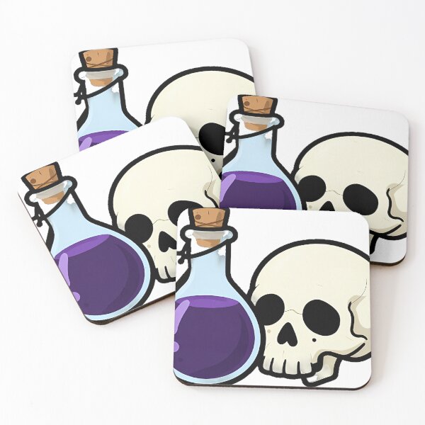 Item preview, Gothic Skull with Potion Vial designed and sold by IllumeInk.