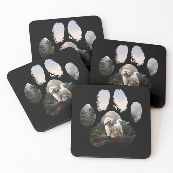 Item preview, Funny Coton de Tulear Paw Foggy Mountain Tree Mom Dad Kids designed and sold by rafaeltto.