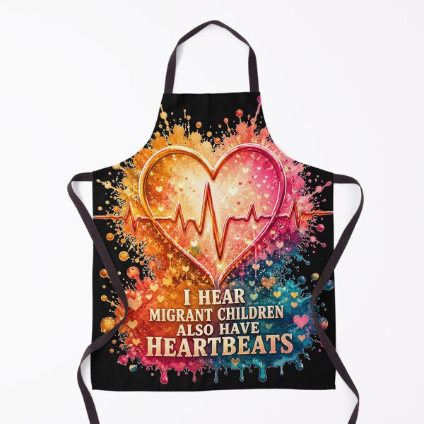 Item preview, I Hear Migrant Children Also Have Heartbeats Colorful Heart Splash Art Gift for Advocates designed and sold by Nightarel.