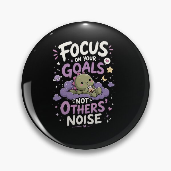 Item preview, Focus On Your Goals Not Others' Noise | Cute Kawaii Dino T-Shirt designed and sold by Kinjaljoshi9999.