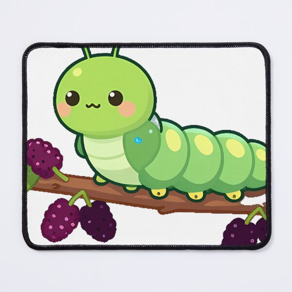 Item preview, Cute Caterpillar on Mulberry Branch designed and sold by pumsquare.