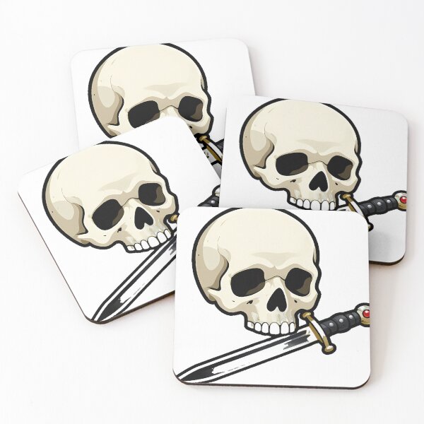 Item preview, Gothic Skull with Obsidian Dagger designed and sold by IllumeInk.