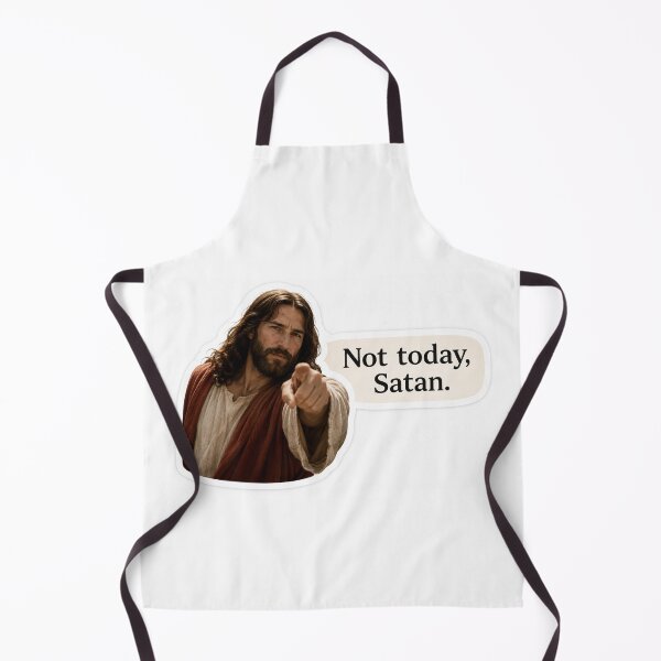 Item preview, jesus not today satan meme designed and sold by PatternFly.