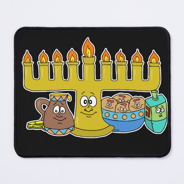 Item preview, Cute Hanukkah Menorah & Dreidel Sticker | Happy Chanukah Celebration Set designed and sold by MyxaART.