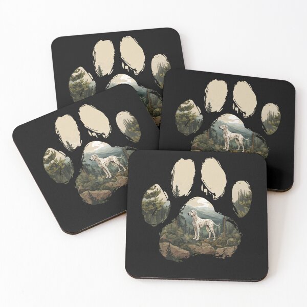 Item preview, Funny Dalmatian Paw Foggy Mountain Tree Mom Dad Kids designed and sold by rafaeltto.