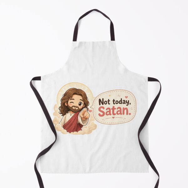Item preview, cute jesus not today satan meme designed and sold by PatternFly.