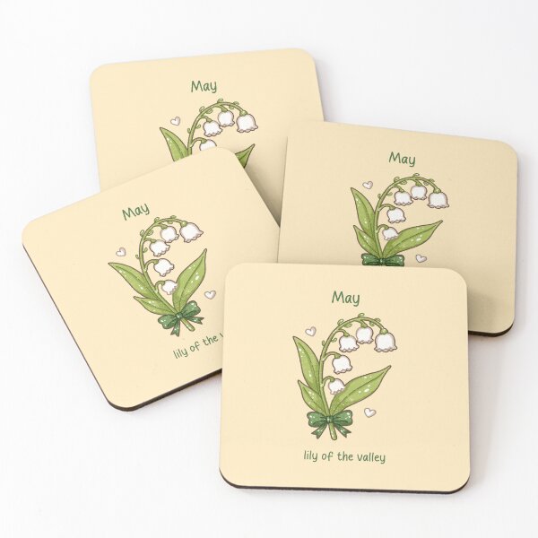 Item preview, May Birth Flower – Lily Of The Valley designed and sold by TheRightNotes.