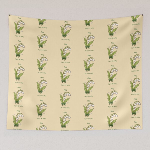 Item preview, May Birth Flower – Lily Of The Valley designed and sold by TheRightNotes.