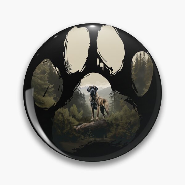 Item preview, Funny English Mastiff Paw Foggy Mountain Tree Mom Dad Kids designed and sold by rafaeltto.