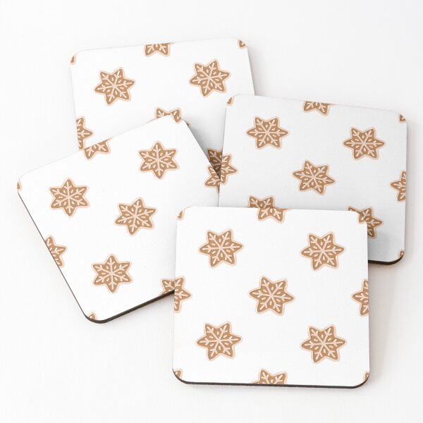 Item preview, Christmas Gingerbread Snowflake Cookie Pattern designed and sold by EvLip-Artist.