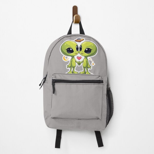 Item preview, Love Across the Galaxy | Cute Alien Couple designed and sold by SmokingAlien.