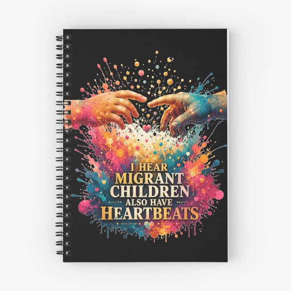 Item preview, I Hear Migrant Children Also Have Heartbeats Hands Reaching Splash Art Gift for Advocates designed and sold by Nightarel.