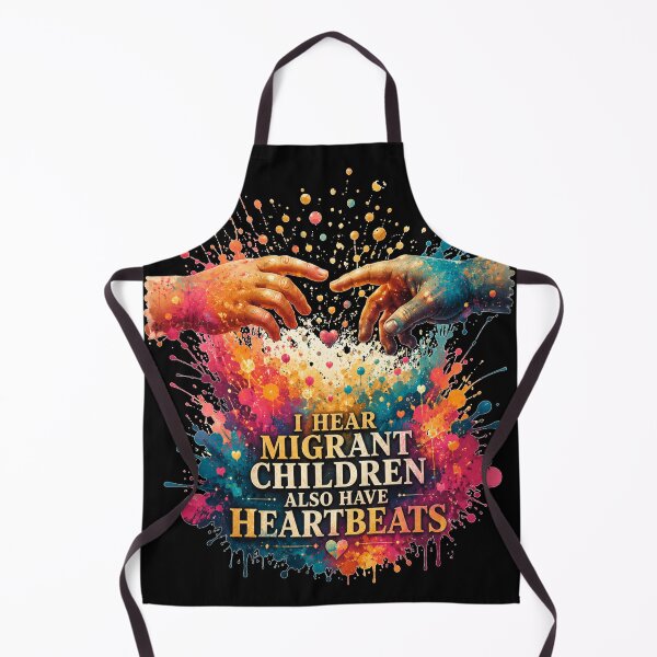 Item preview, I Hear Migrant Children Also Have Heartbeats Hands Reaching Splash Art Gift for Advocates designed and sold by Nightarel.
