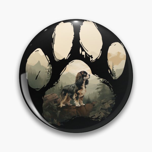 Item preview, Funny English Toy Spaniel Paw Foggy Mountain Tree Mom Dad Kids designed and sold by rafaeltto.