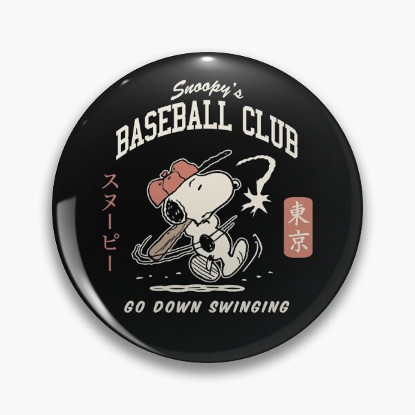 Item preview, Peanuts Snoopy's Baseball Club - Go Down Swinging Fanart designed and sold by Gbriel3.