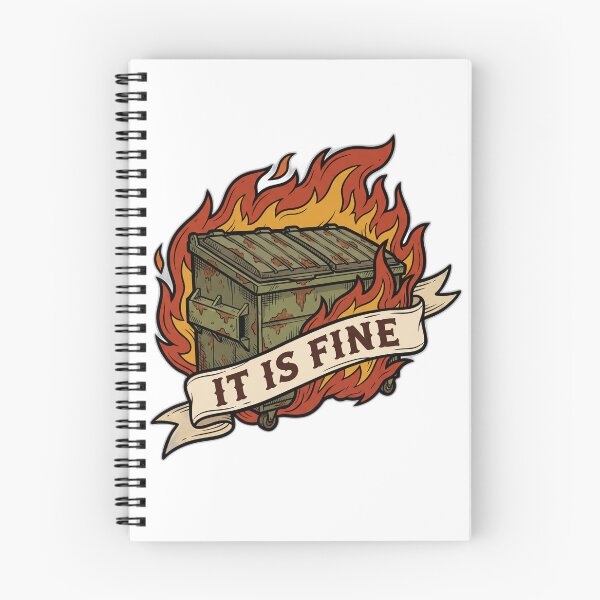 Item preview, It Is Fine Dumpster Fire Ironic Humor designed and sold by ryanguas.