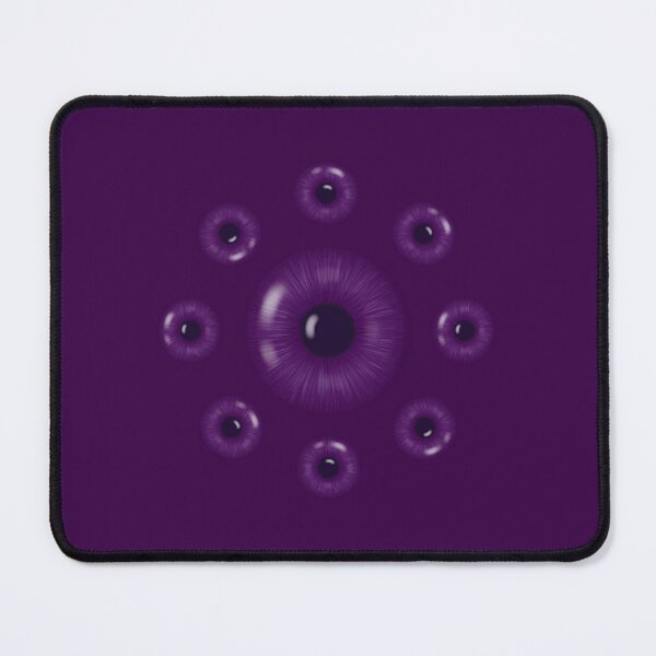 Item preview, One large eye with eight small eyes around it in dark purple designed and sold by Cherevan.