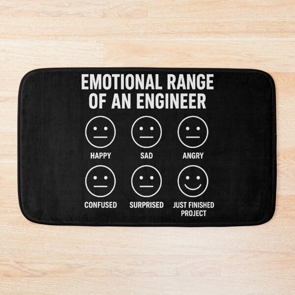 Item preview, Emotional Range of an Engineer Funny Engineering Faces Fan designed and sold by viectory.