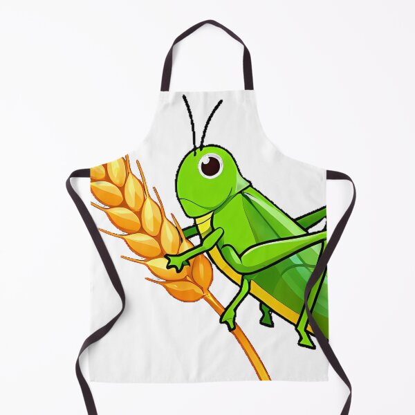 Item preview, Green Grasshopper on Wheat Stalk designed and sold by pumsquare.