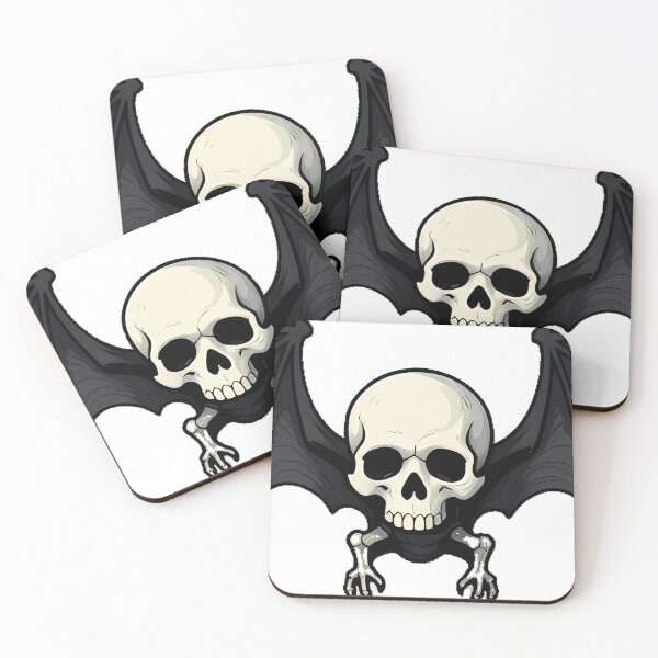 Item preview, Gothic Skull with Bat Wings designed and sold by IllumeInk.
